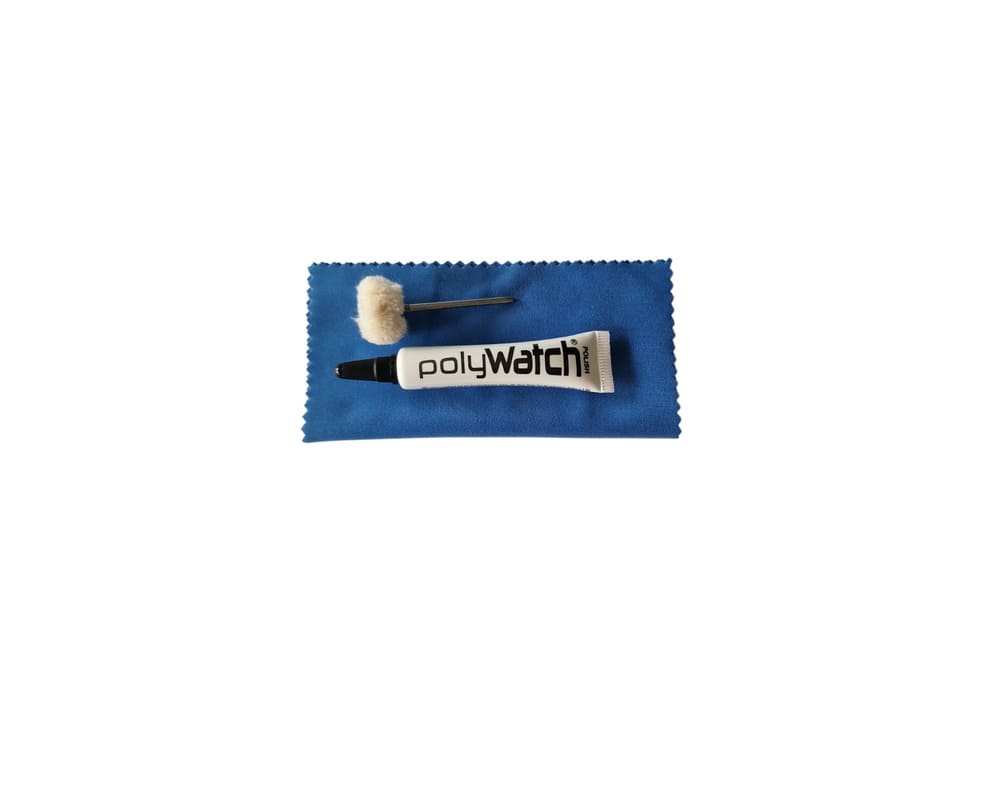 PolyWatch Plastic Crystal Polish Kit with Wiping Cloth and Cotton Brush - Image 6