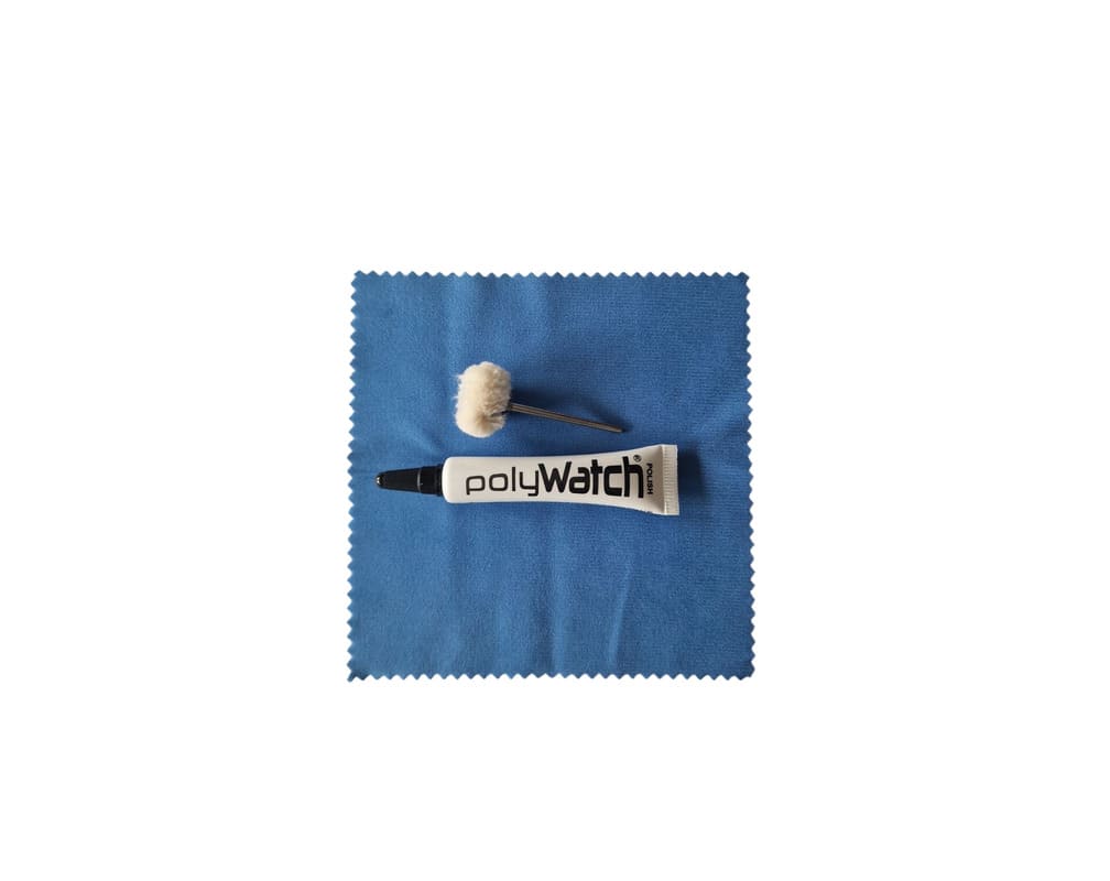PolyWatch Plastic Crystal Polish Kit with Wiping Cloth and Cotton Brush - Image 9