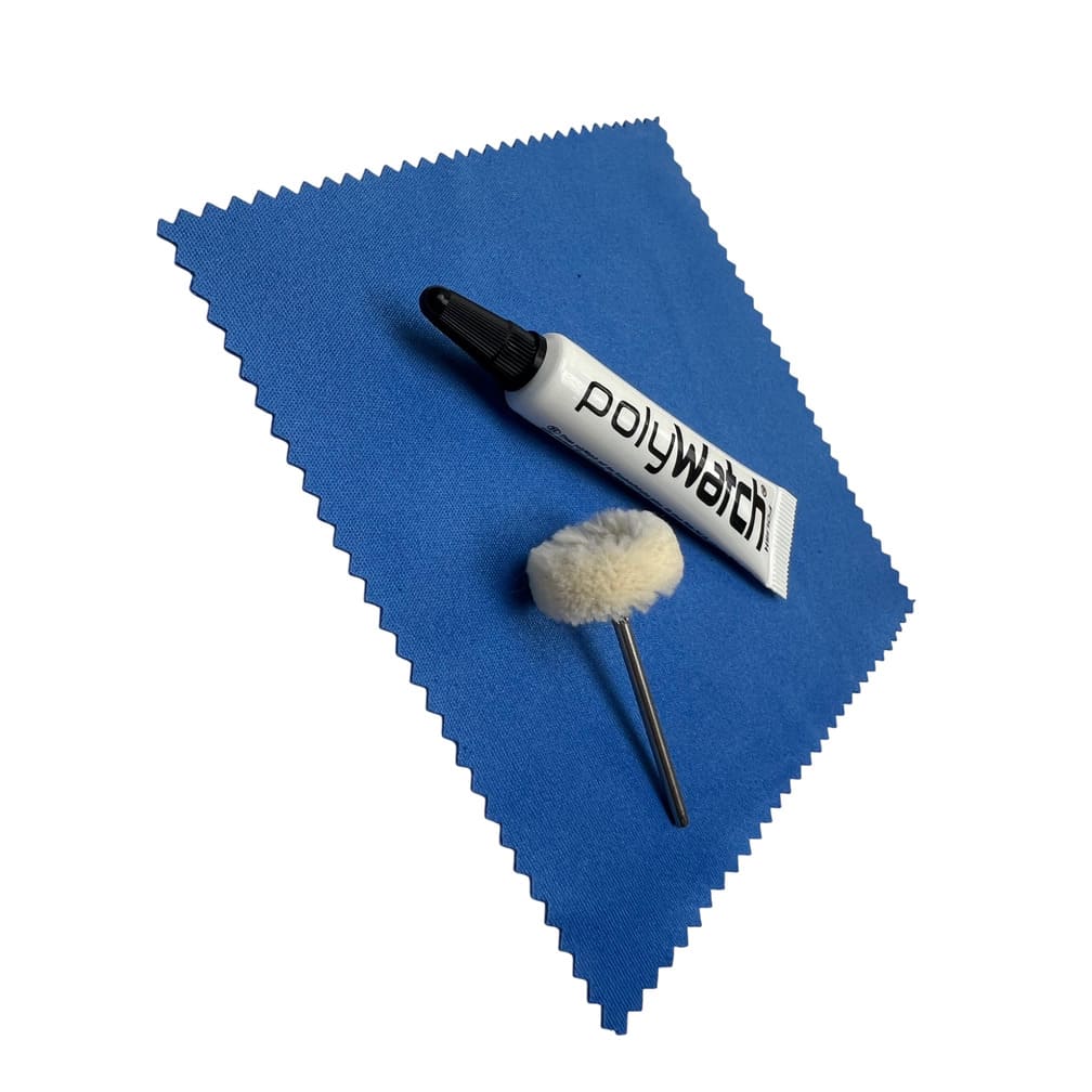 PolyWatch Plastic Crystal Polish Kit with Wiping Cloth and Cotton Brush - Image 4