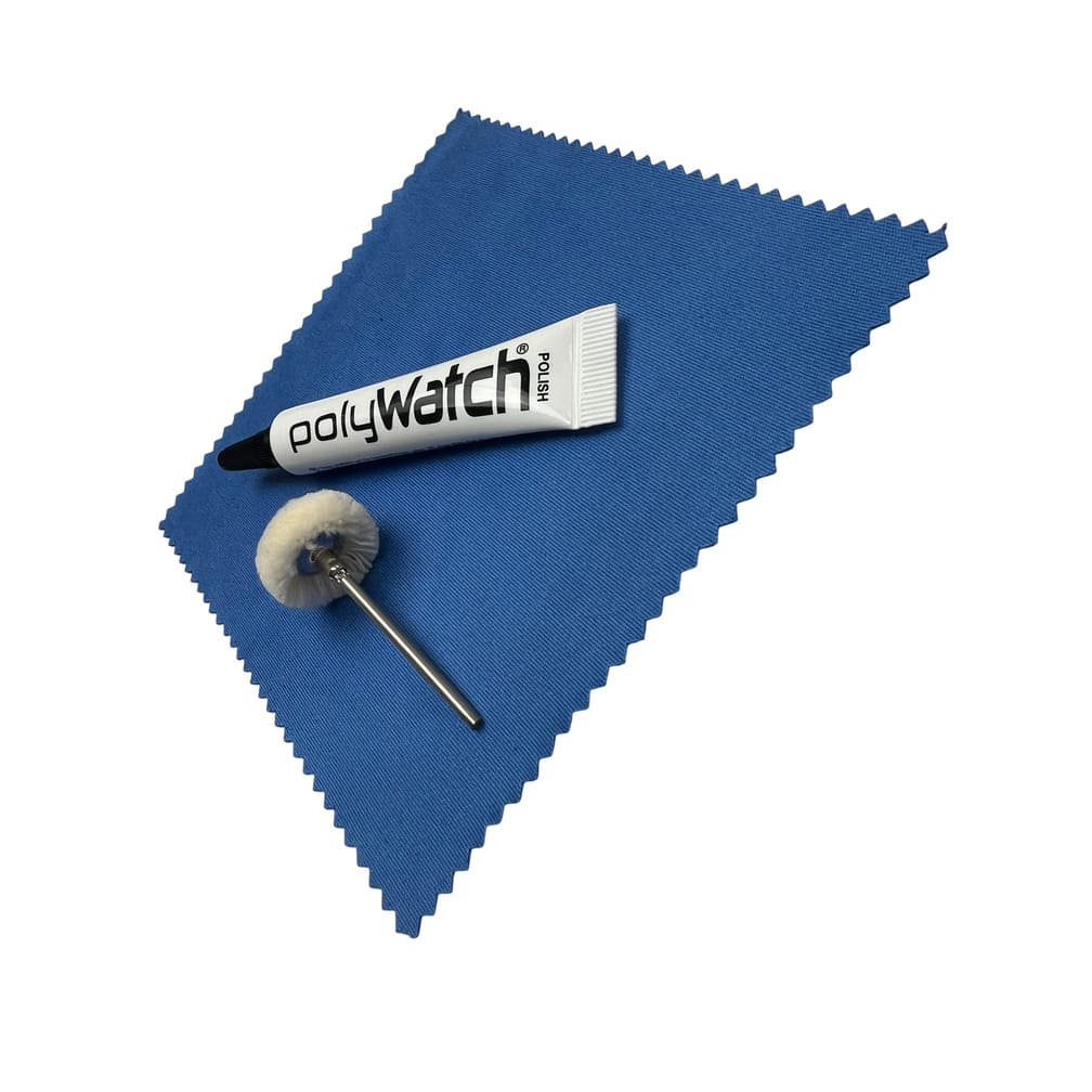 PolyWatch Plastic Crystal Polish Kit with Wiping Cloth and Cotton Brush - Image 5