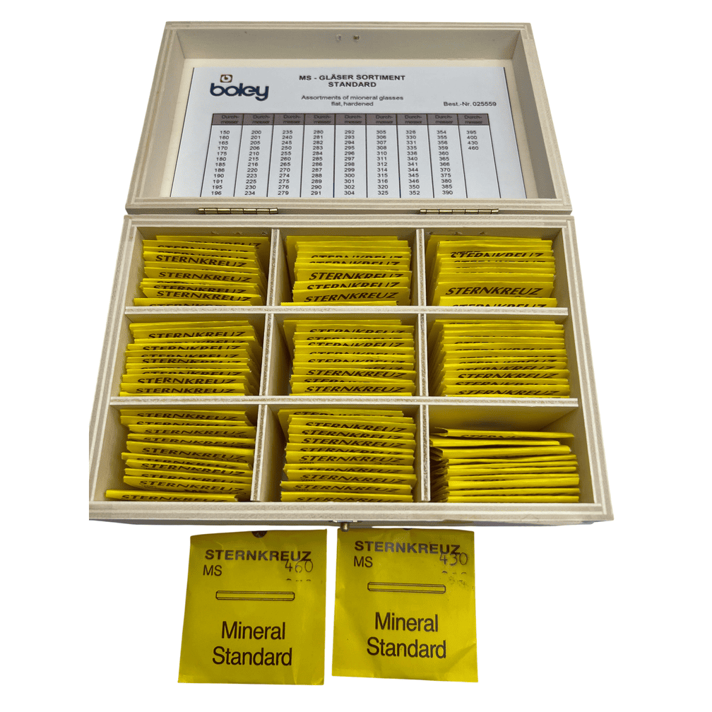 Sternkreuz MS Mineral Watch Glass Assortment - 100 pcs with Box by Boley - Image 7