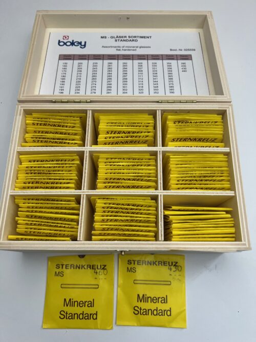 Sternkreuz MS Mineral Watch Glass Assortment - 100 pcs with Box by Boley