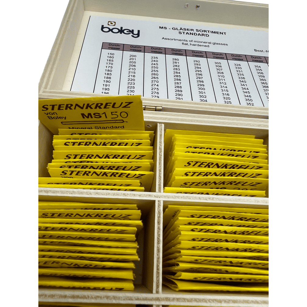Sternkreuz MS Mineral Watch Glass Assortment - 100 pcs with Box by Boley - Image 8