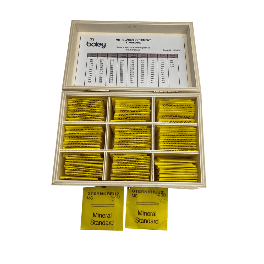 Sternkreuz MS Mineral Watch Glass Assortment - 100 pcs with Box by Boley - Image 5