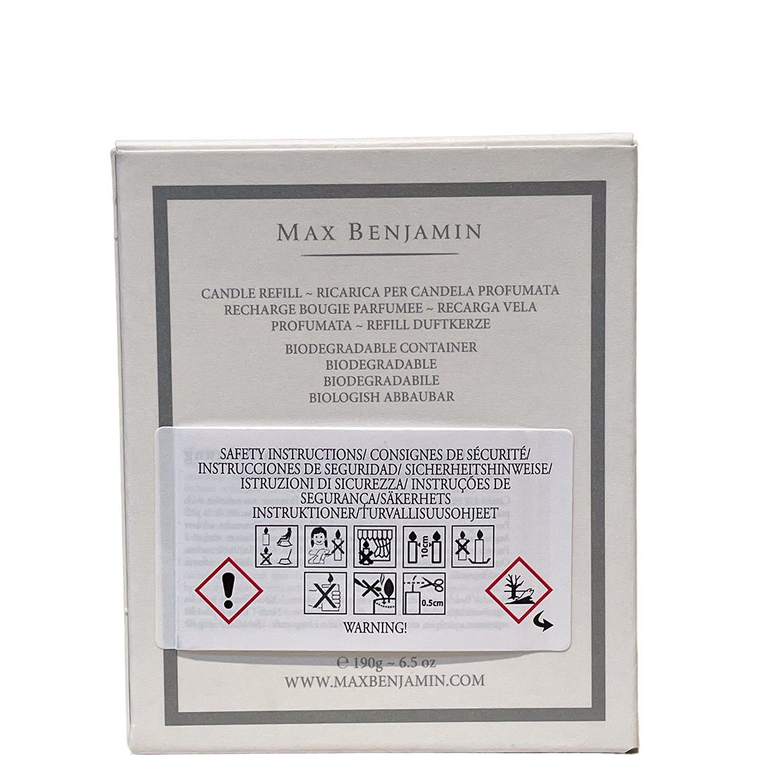 Max Benjamin White Pomegranate Luxury Candle Refill - Image 2