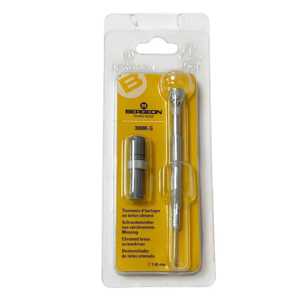 Bergeon 30080-G Watchmaker Screwdrivers with Spare Blades 1.40mm - Image 2