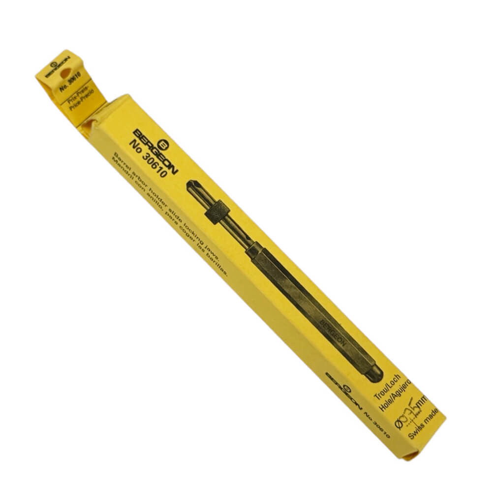 Bergeon 30610, 1.50 mm Barrel Arbor Holder Slide Locking Jaws Tool - Image 3