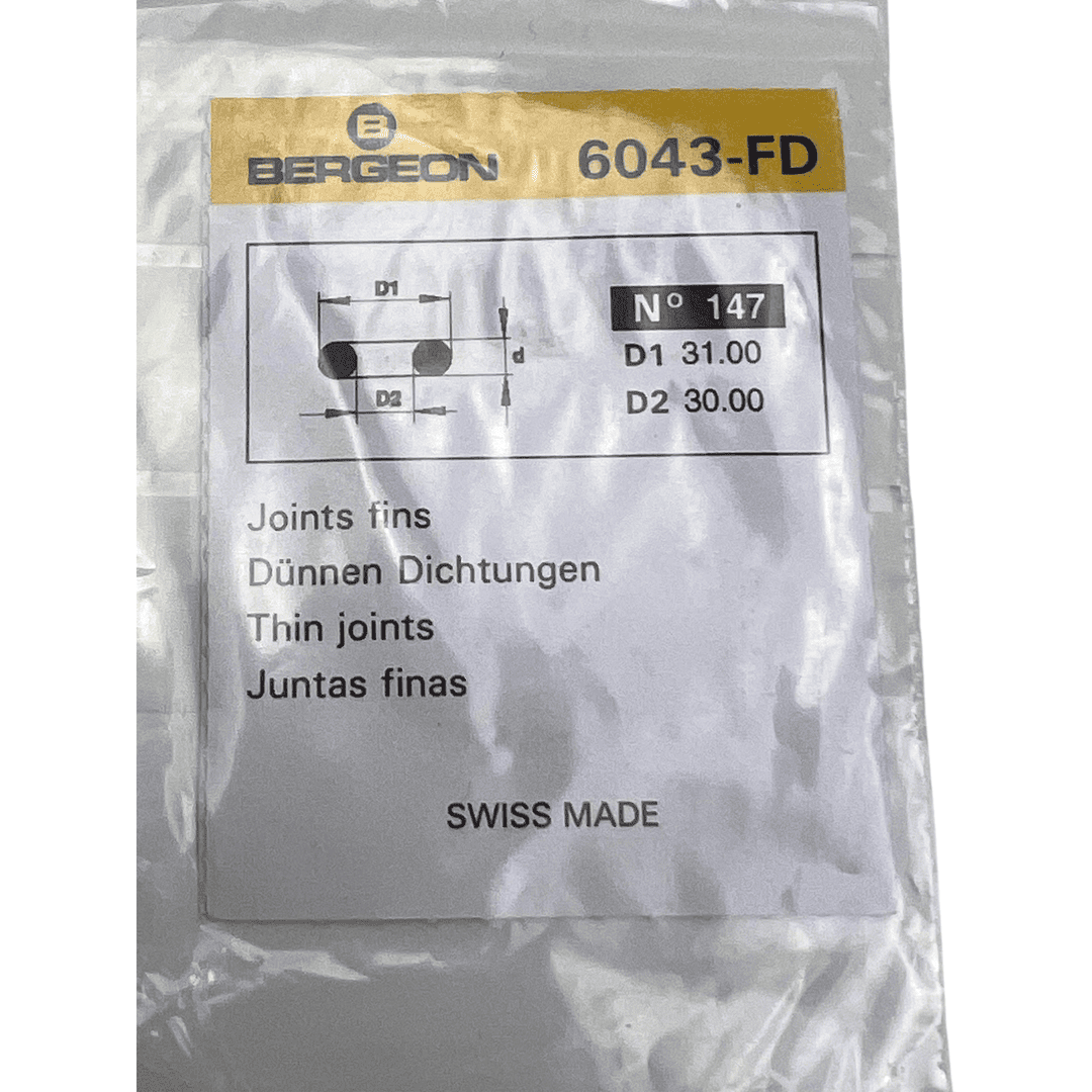 Bergeon No. 147 Rubber O-Ring Gaskets Pack of 2 - Image 5