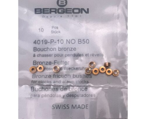 Bergeon 4019-P-10 No B50 Brass Clock Bushings - Pack of 10