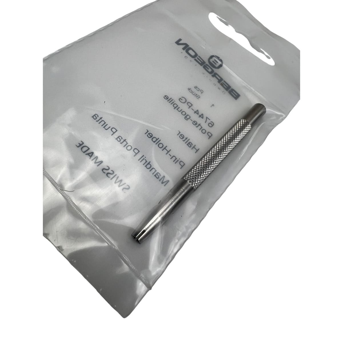 Bergeon 6744-PG Steel Pin Holder with Fluted Handle - Image 6