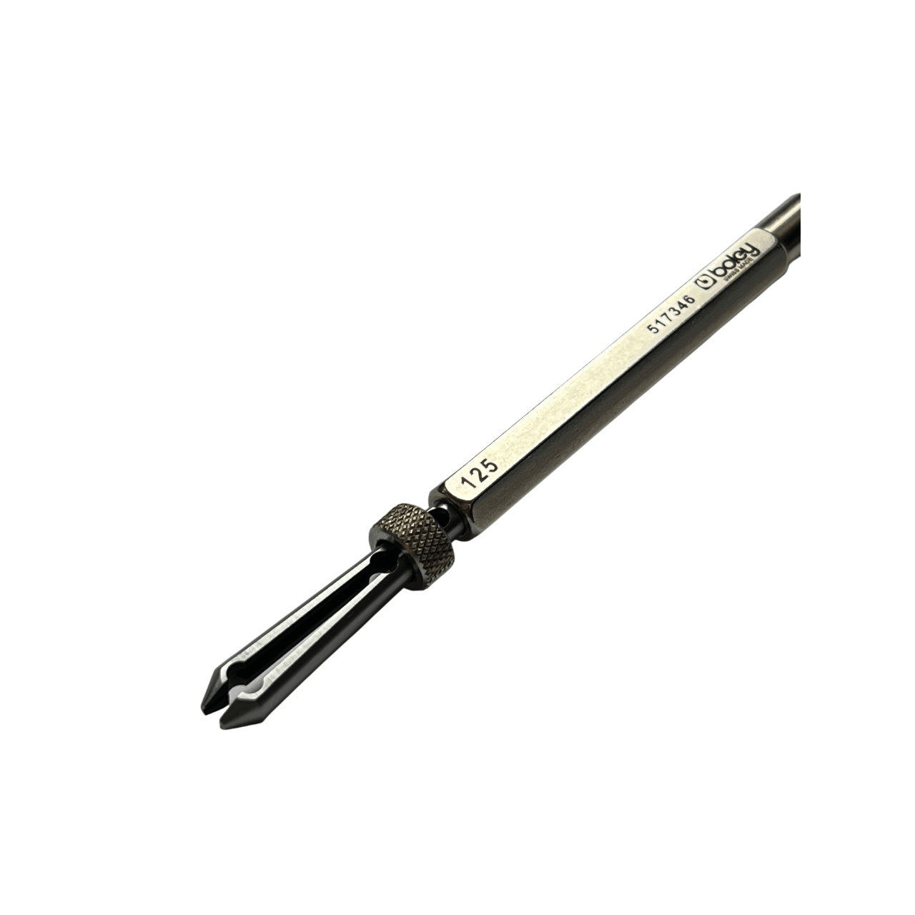 Boley Barrel Arbor Holder, Slide Locking Jaws, Watchmaker Tool, Opening: 1.25 mm, Length: 120 mm - Image 4