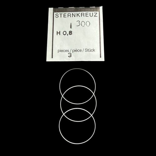 Boley I-Gaskets for Watch Crystals, 30.00 x 29.30 x 0.80mm, Pack of 3