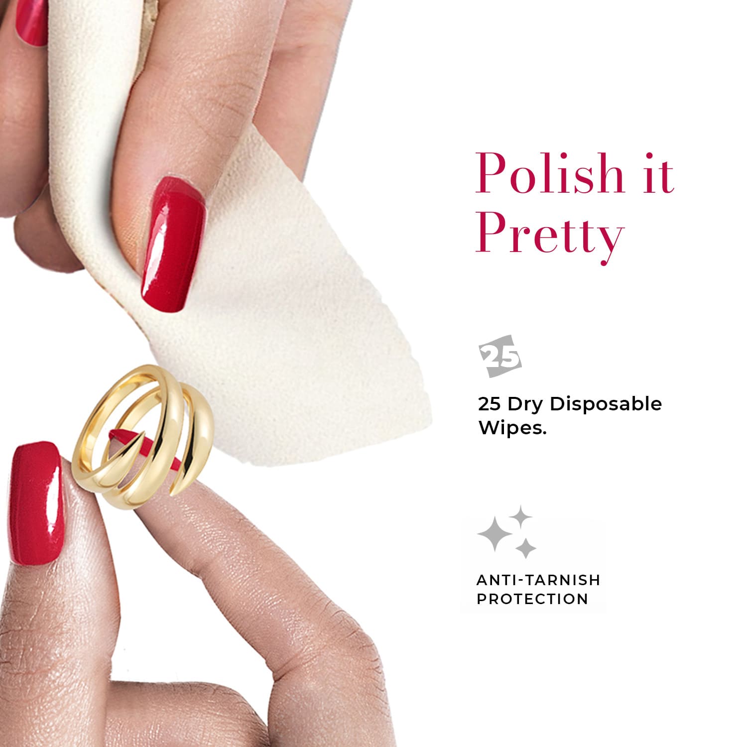 Connoisseurs Jewellery Wipes - Pre-Cut Cleaning Wipes for Precious Jewelry - Image 7
