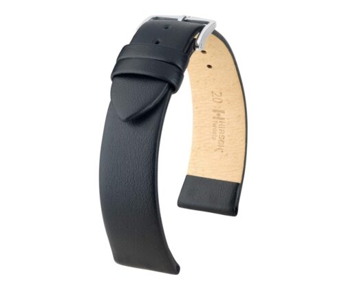Hirsch Toronto Black Calf Leather Watch Strap 14mm Quick Release