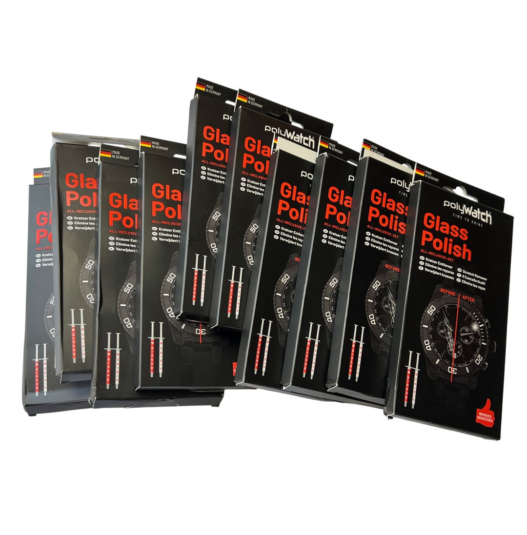 PolyWatch Glass Polishing Cream - 10 Pack for Scratch Removal, Condition is used / returned stock