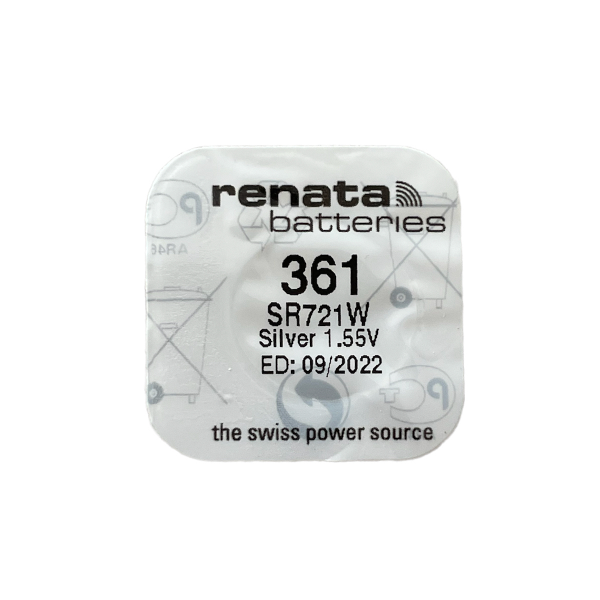 Renata 361 SR721W watch coin cell battery - Image 2