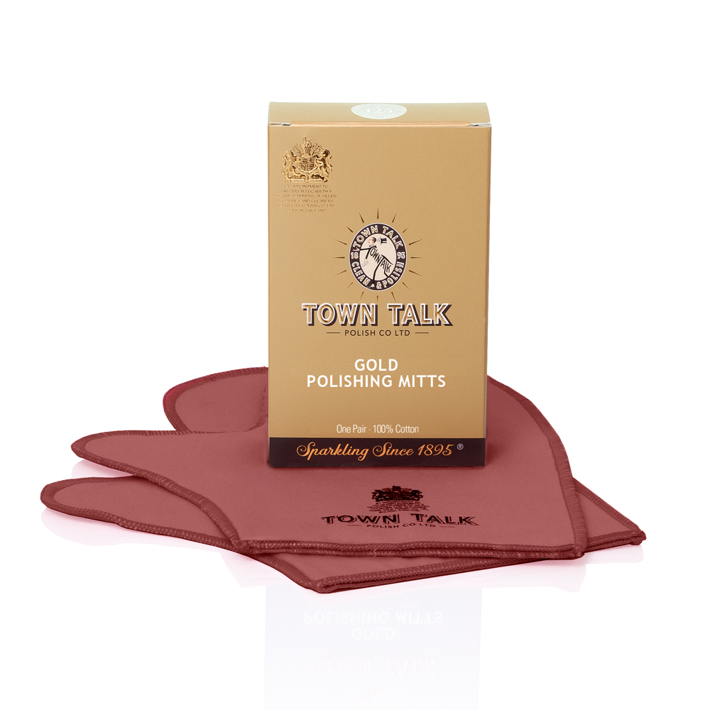 Town Talk cotton gold polishing mitts