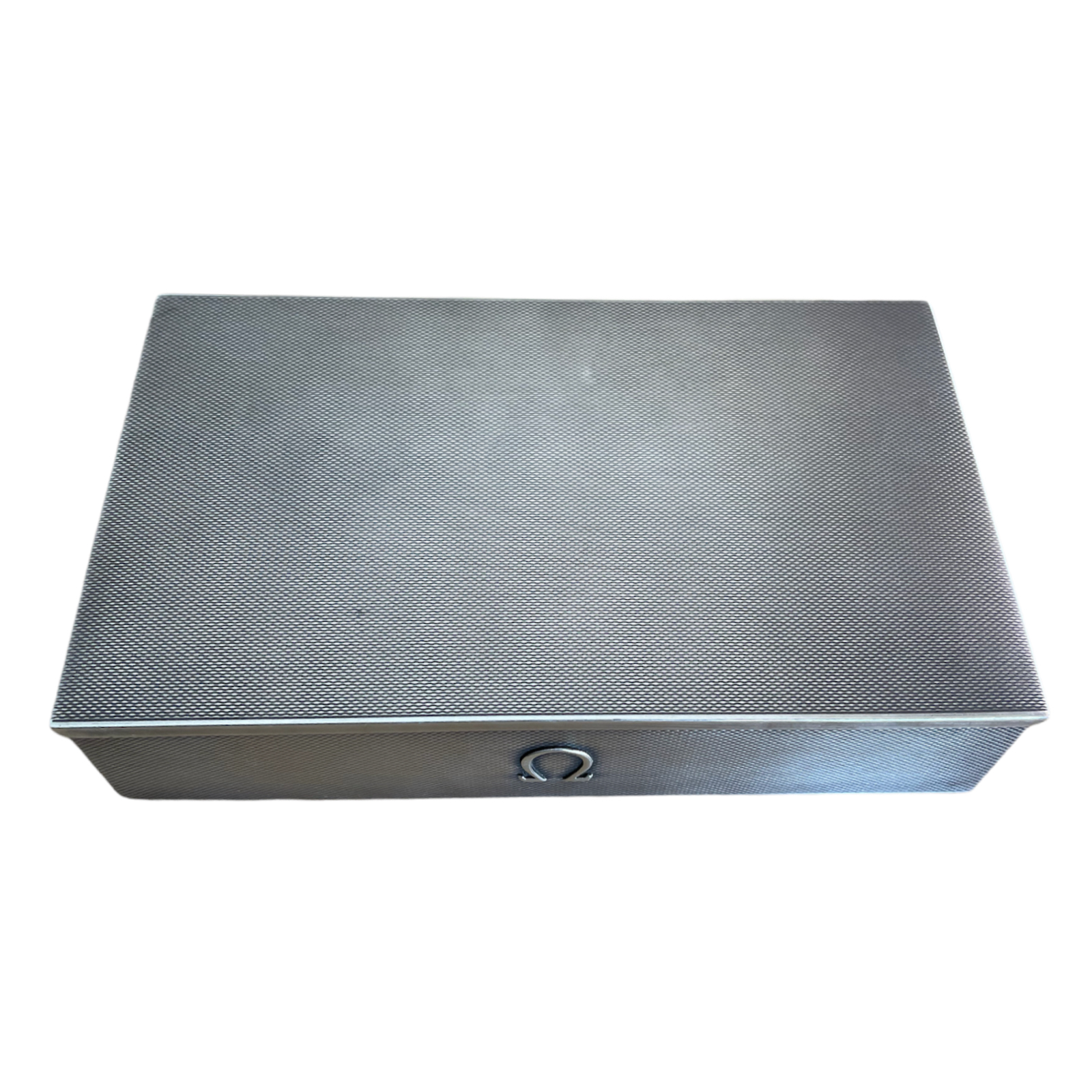 Vintage rare Omega sterling silver watch box silver 925 1950's