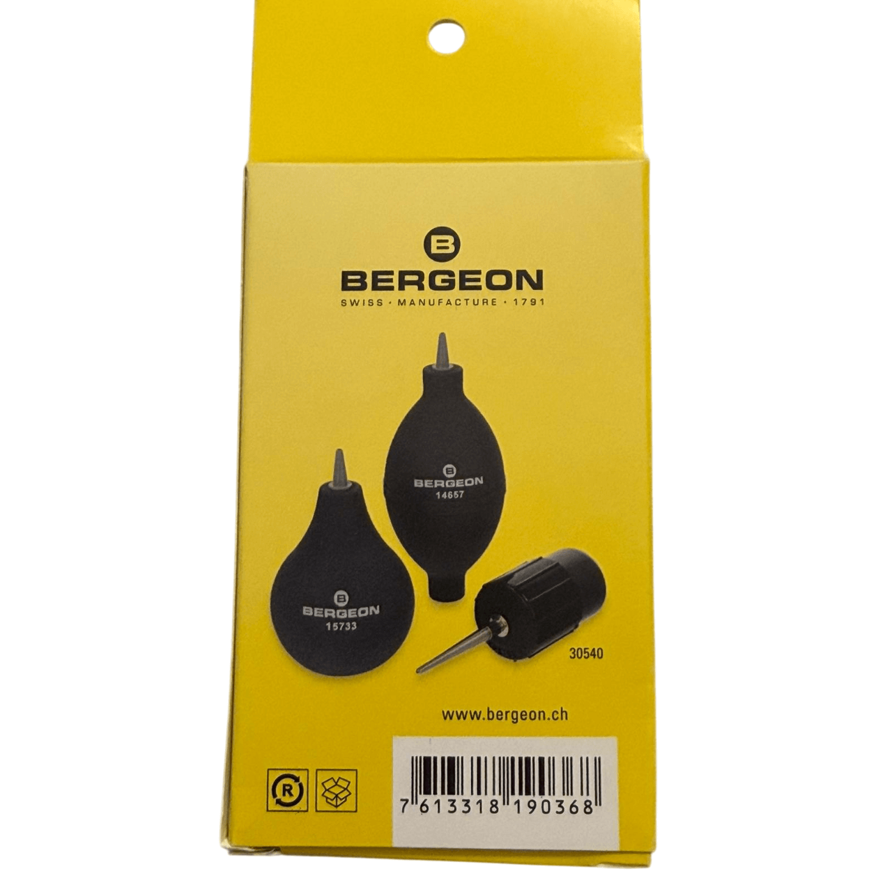 Bergeon 15733 Rubber Dust Blower w/ PVC Nozzle Swiss Made Watchmaker Tool (Old 5733) - Image 2
