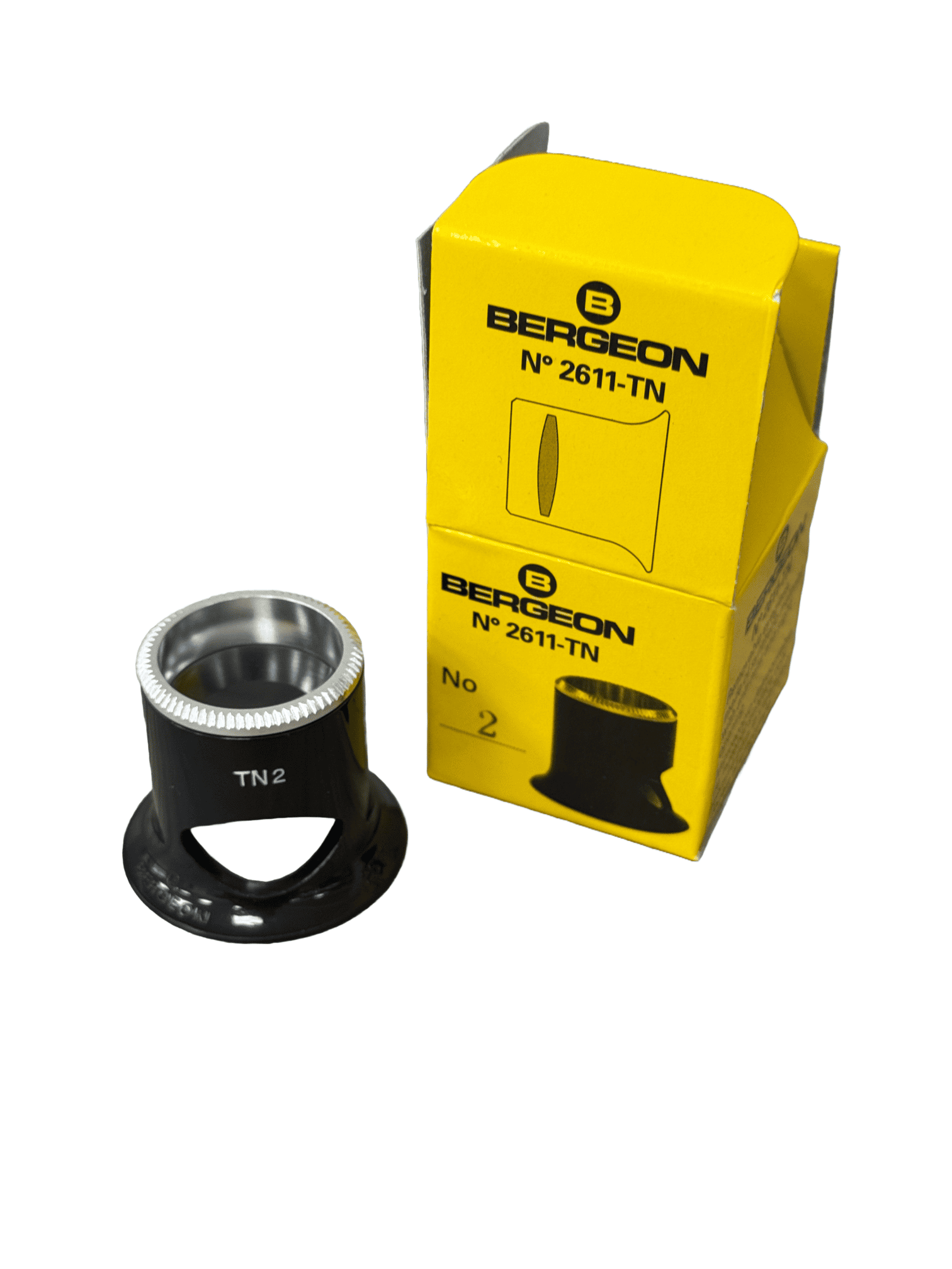 Bergeon 2611-TN 5x watchmaker eyeglasses loupe biconvex air 2