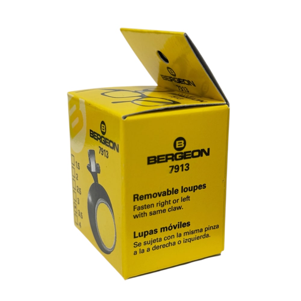 Bergeon 7913-3.5 eyeglass watchmaker loupe with clip 2.8x - Image 2