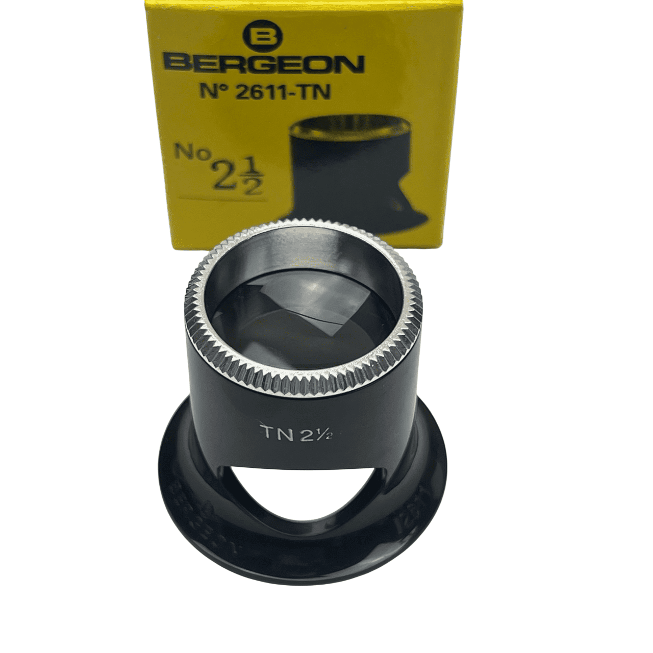 Bergeon 2611-TN 4x watchmaker eyeglasses loupe biconvex air 2.5 - Image 9