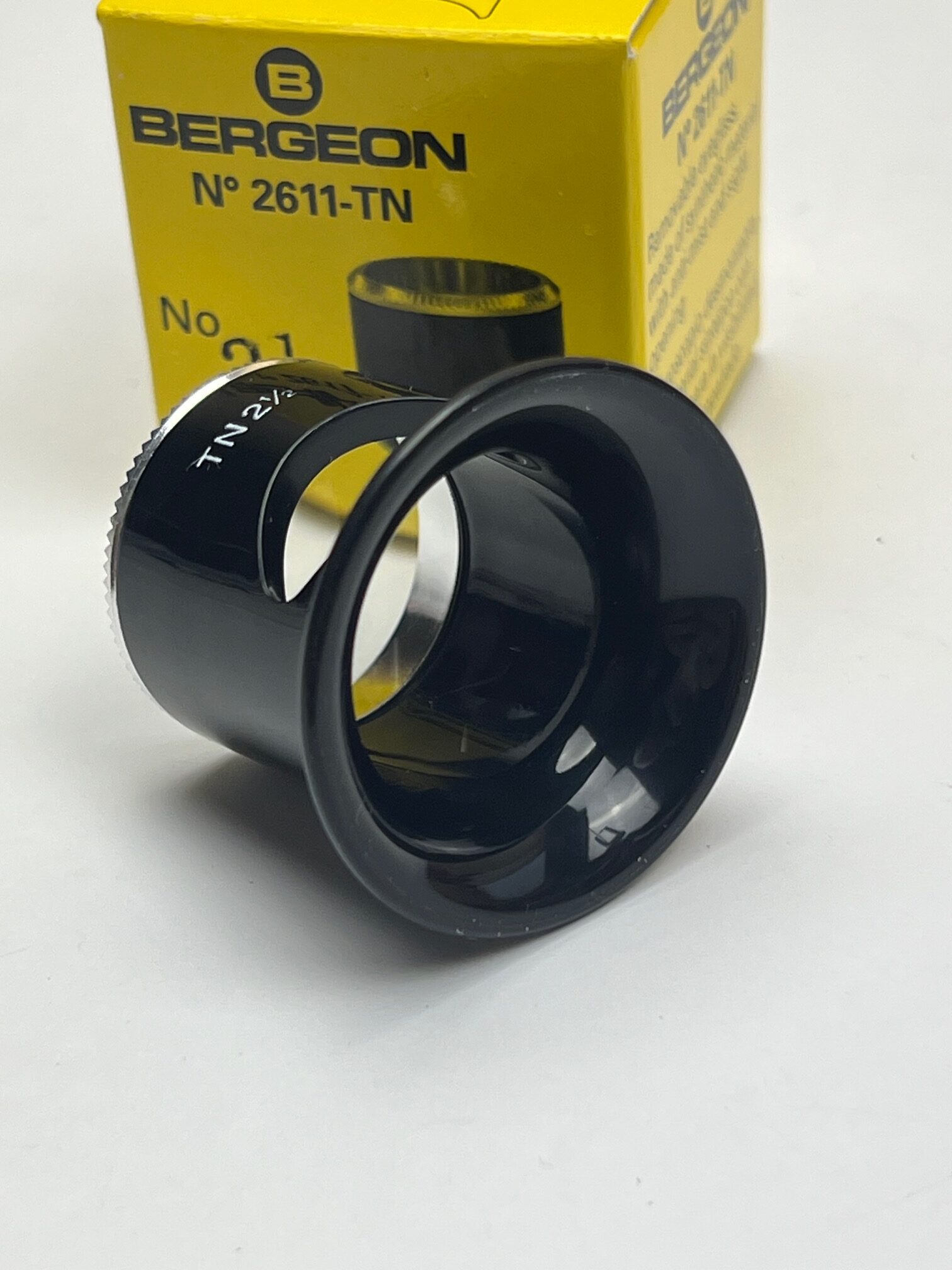 Bergeon 2611-TN 4x watchmaker eyeglasses loupe biconvex air 2.5 - Image 3