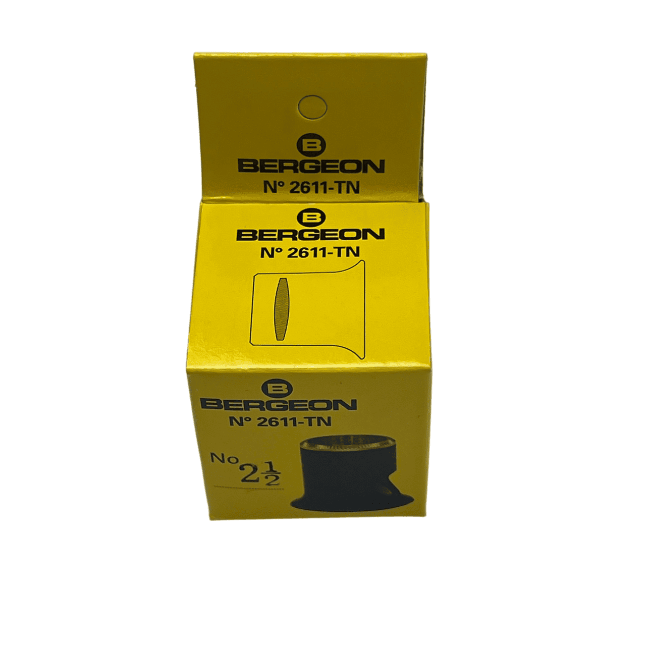Bergeon 2611-TN 4x watchmaker eyeglasses loupe biconvex air 2.5 - Image 2