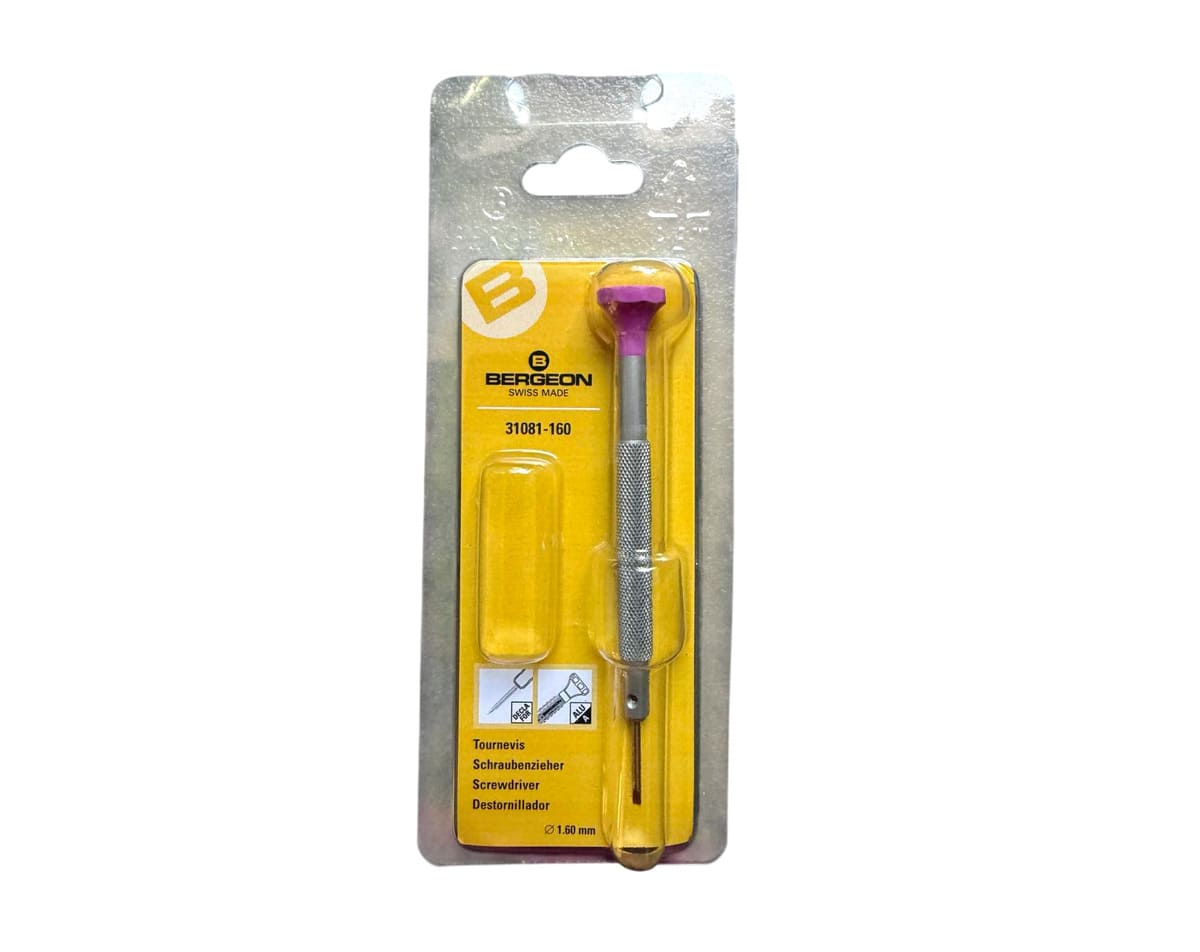Bergeon 31081-160 Non-Magnetic Screwdriver 1.60mm for Precision Work