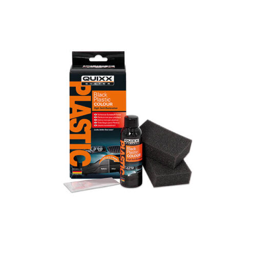 QUIXX Black Plastic Colour, Unpainted Plastic Restorer, Bumpers Trims Side Sills Mirror Housings, Ref. 10188