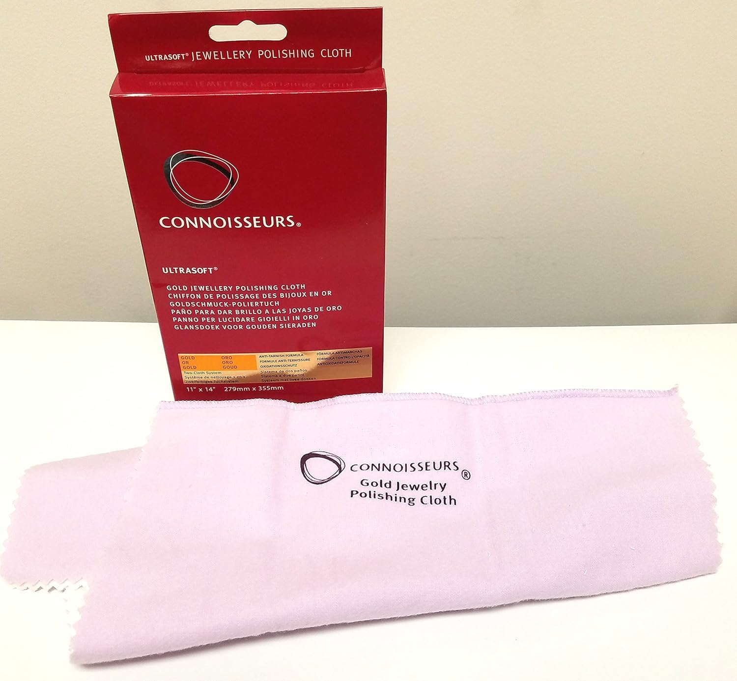 Connoisseurs Gold Jewellery Cleaning Cloth Ultrasoft Polishing Cloths to Clean, Buff & Restore Shine CONN738 - Image 2
