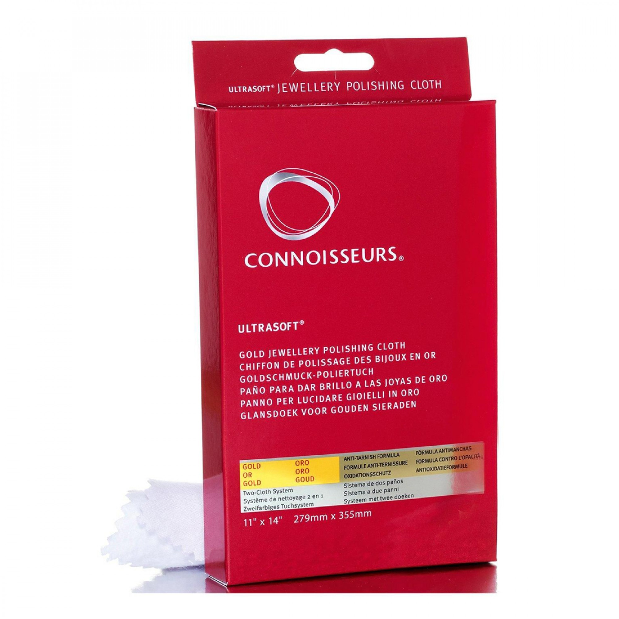 Connoisseurs Gold Jewellery Cleaning Cloth Ultrasoft Polishing Cloths to Clean, Buff & Restore Shine CONN738 - Image 4