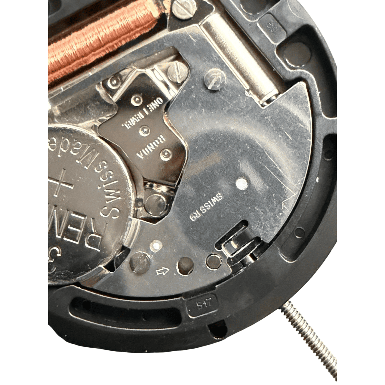 Ronda 517 quartz movement 11 1/2''' day, date on 6 o'clock (German language) - Image 6