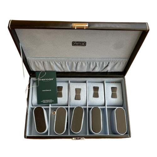 Friedrich 23 leather watch box black for 10 watches