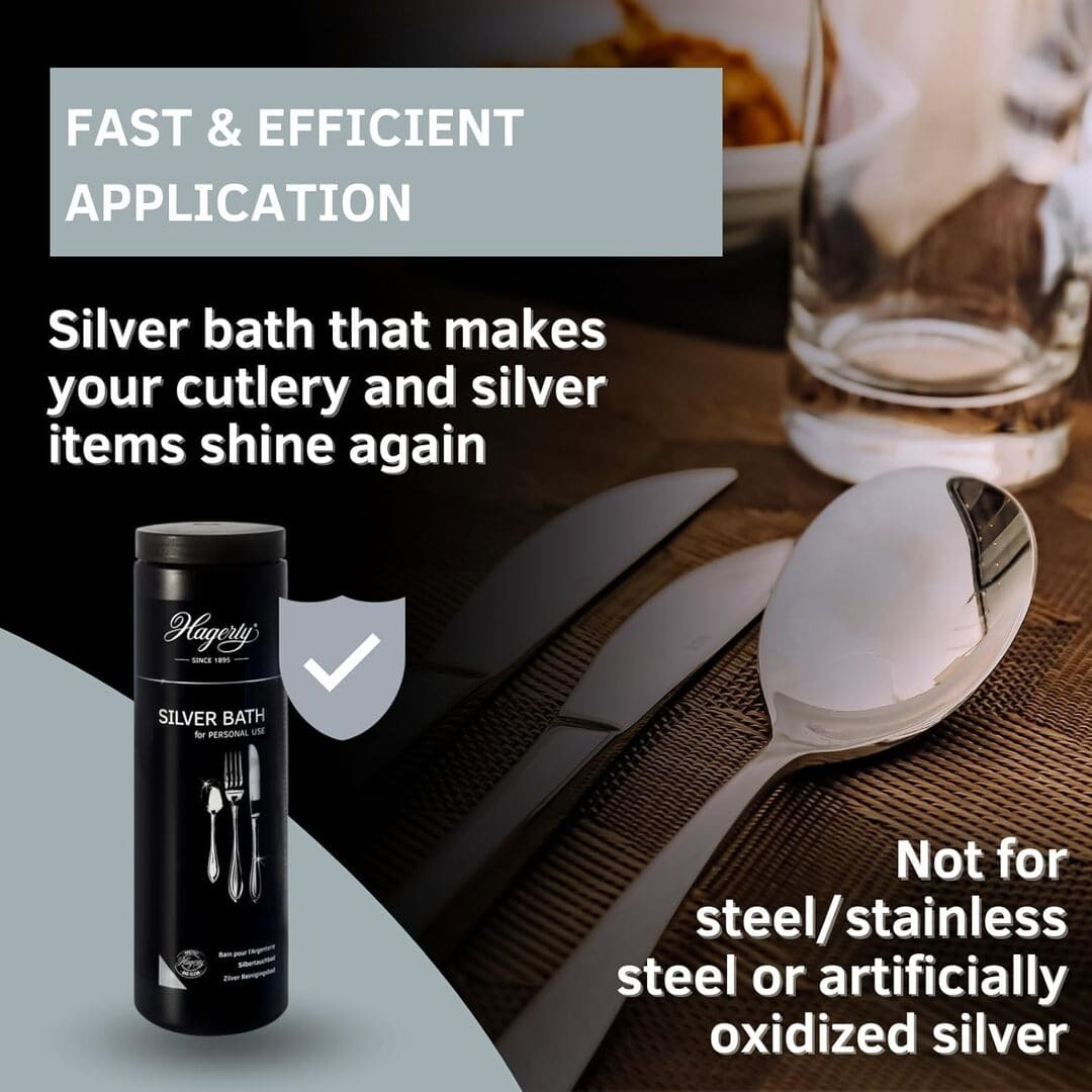 Hagerty Silver Bath Cleaner Dip for Silver and Silver-Plated Cutlery - 580 ml - Image 6