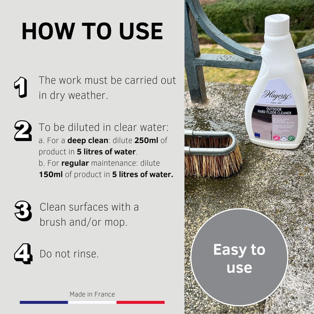 Hagerty Outdoor Hard Floor Cleaner for Tiles and Natural Stone, 500 ml - Image 8
