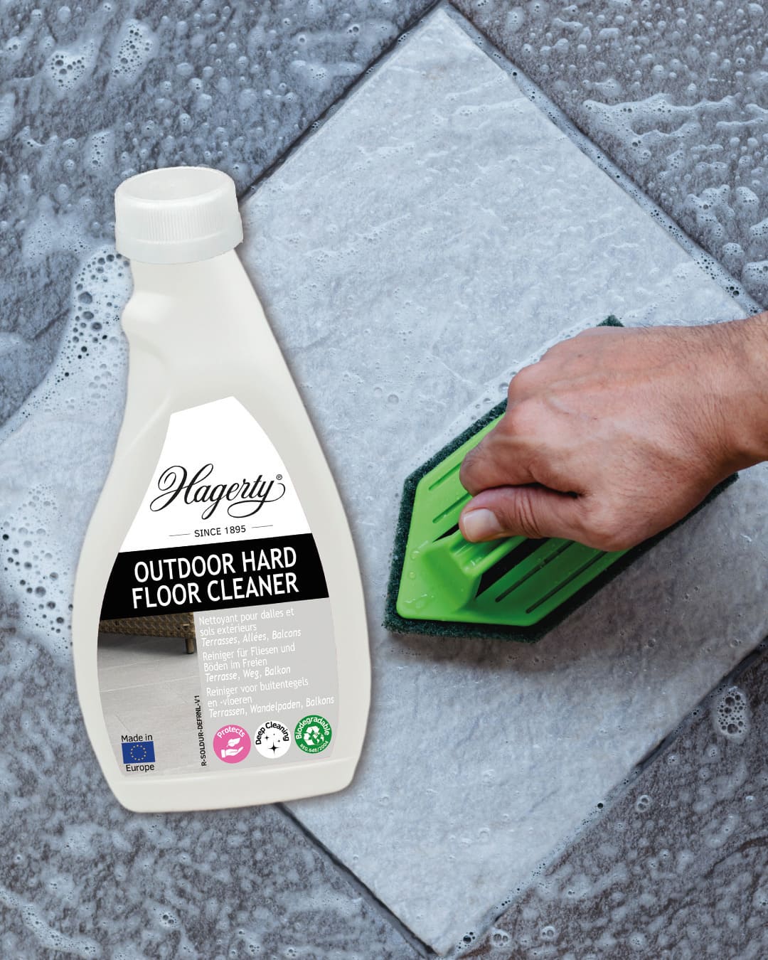 Hagerty Outdoor Hard Floor Cleaner for Tiles and Natural Stone, 500 ml - Image 13