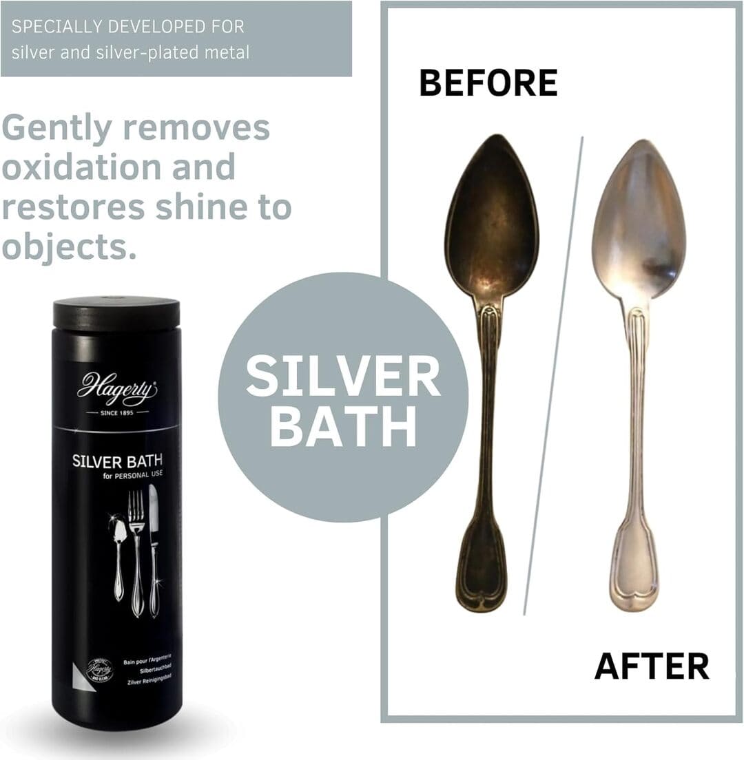 Hagerty Silver Bath Cleaner Dip for Silver and Silver-Plated Cutlery - 580 ml - Image 4
