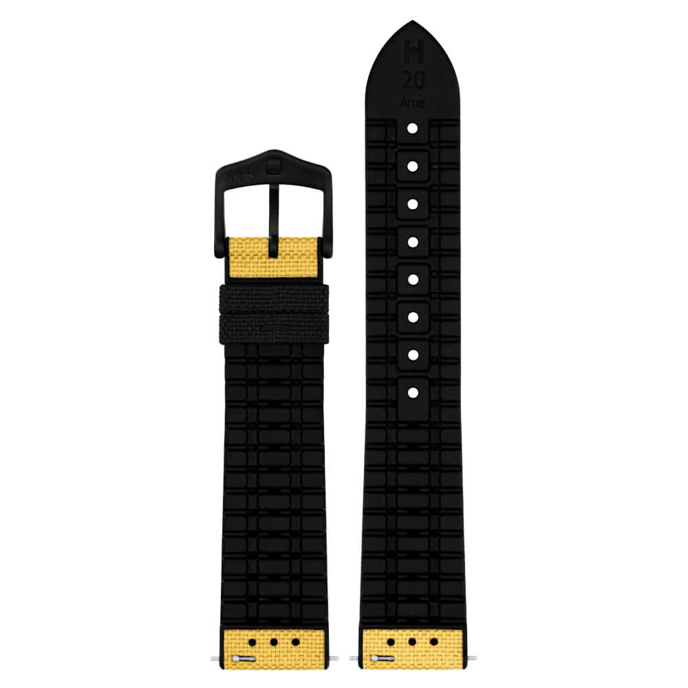 Hirsch Arne L Yellow Watch Strap, 22mm, 0925090072-5-22 - Image 2