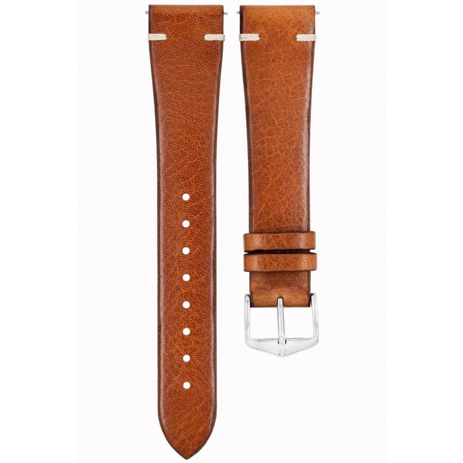 Hirsch Bagnore L brown leather watch strap 20 mm 05502070-2-20 - Image 3
