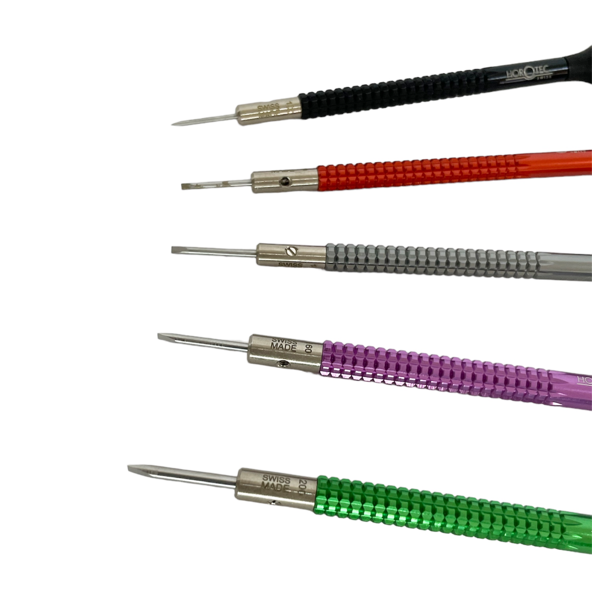 Horotec MSA 01.020-B set of 5 screwdrivers with ball bearings 1.00 to 2.00 mm - Image 2