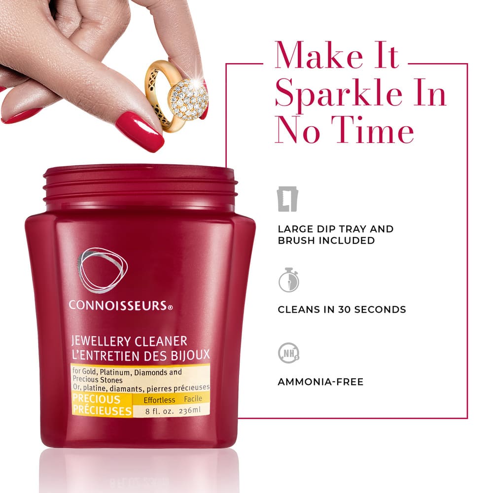 Connoisseurs Fine Jewellery Cleaner gold, platinum, diamonds and precious stone jewelry 236 ml - Image 5