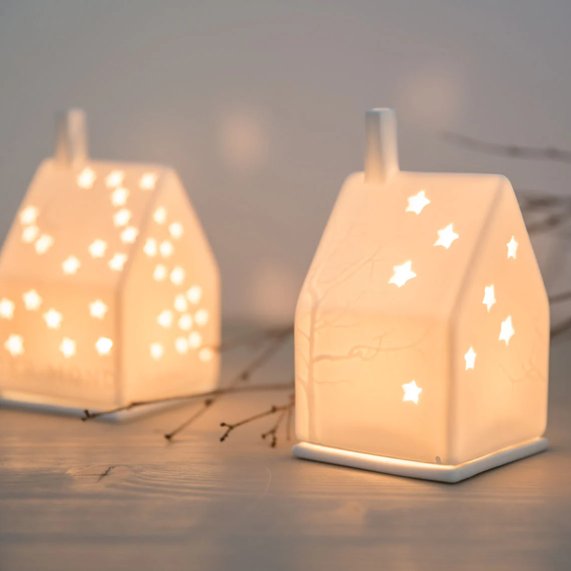 Räder Star Light House Porcelain Tealight Holder - Christmas Décor 10cm - Image 2