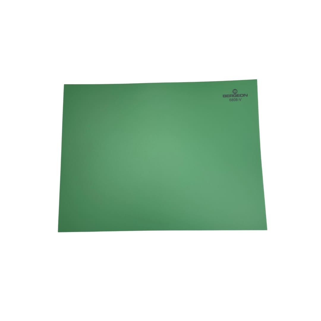 Bergeon 6808-V green mat watchmaker bench top, hard–anti-skid - Image 2