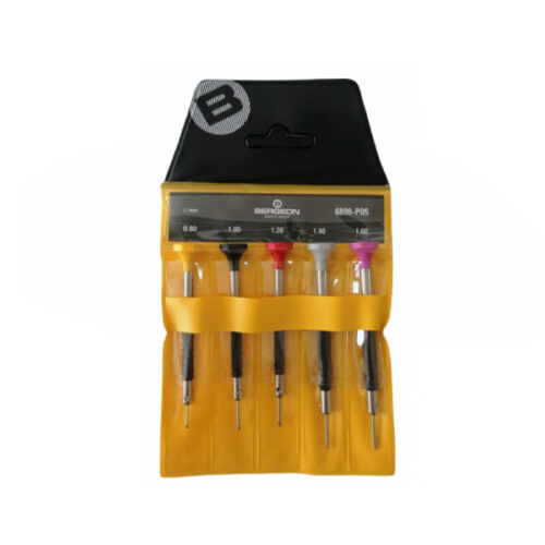 Bergeon 6899-P05 set Of 5 watchmakers ergonomic screwdrivers
