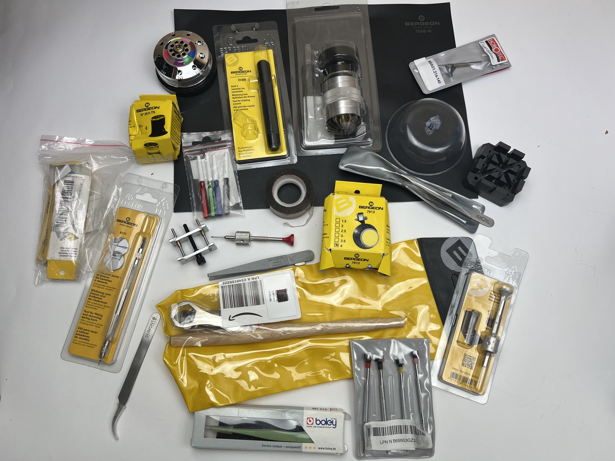 USED Mixed Lot of Watchmaker Tools - Bergeon, Horotec, Boley & More