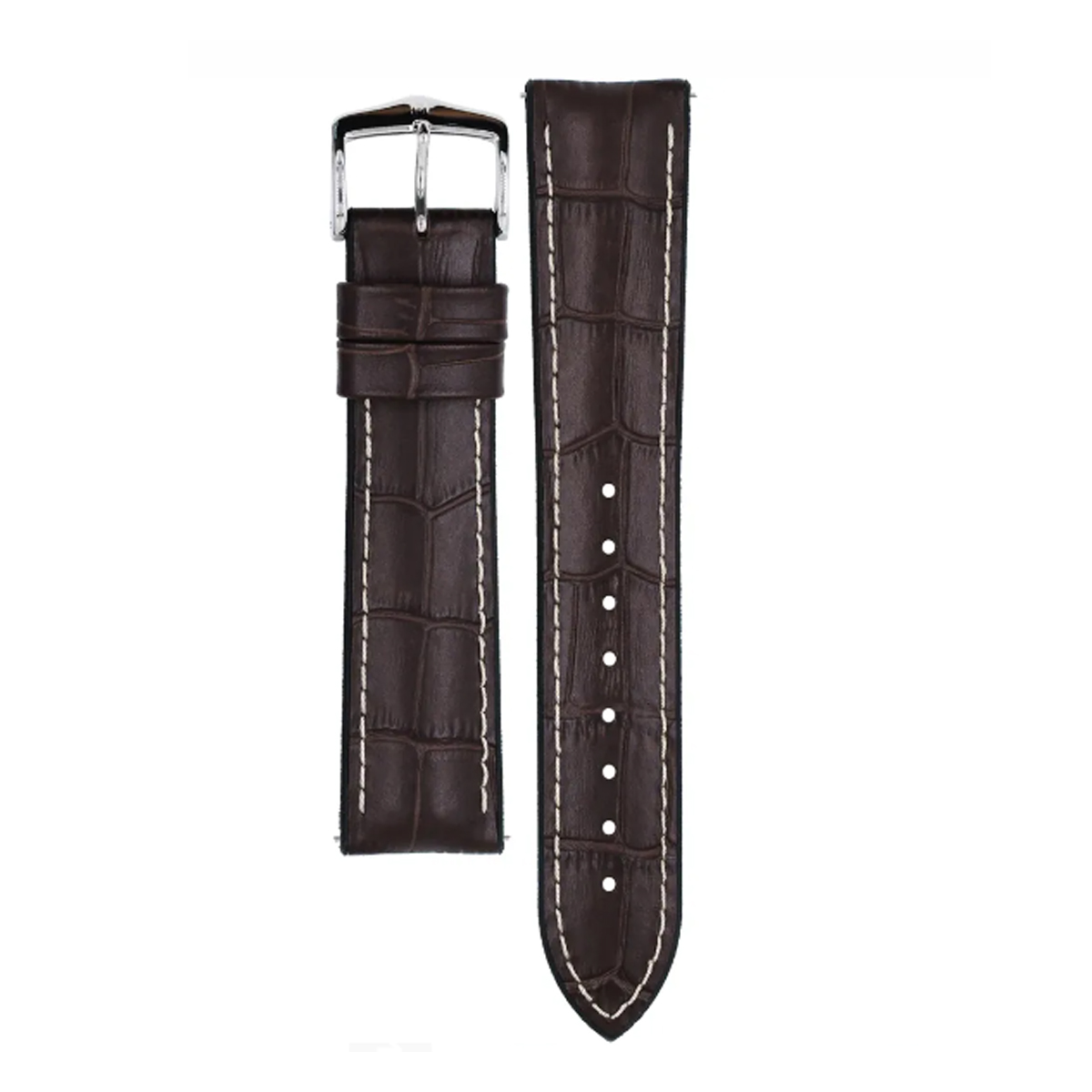 Hirsch George L dark brown calf leather watch strap 20 mm 0925128010-2-20 - Image 2