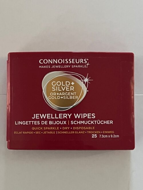 Open packaging: Connoisseurs Jewellery Wipes - Dry Wipes for Gold, Platinum, and Diamonds