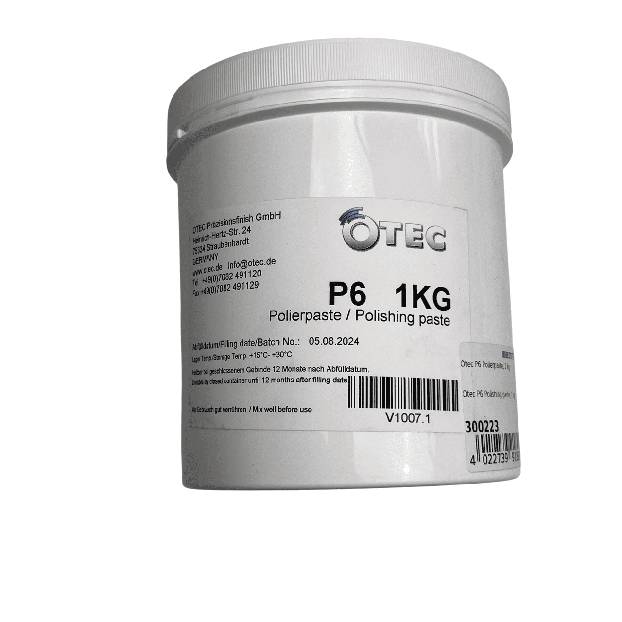 OTEC P6 Polishing Paste - 1 kg Professional Compound - Image 3