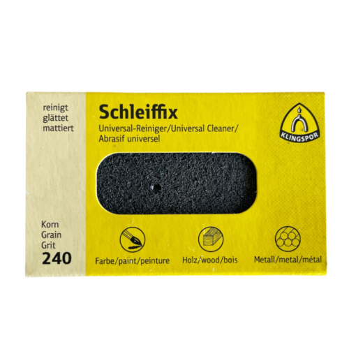Klingspor Schleiffix Universal Cleaning Block - Grit 240, 80 x 50 x 20 mm